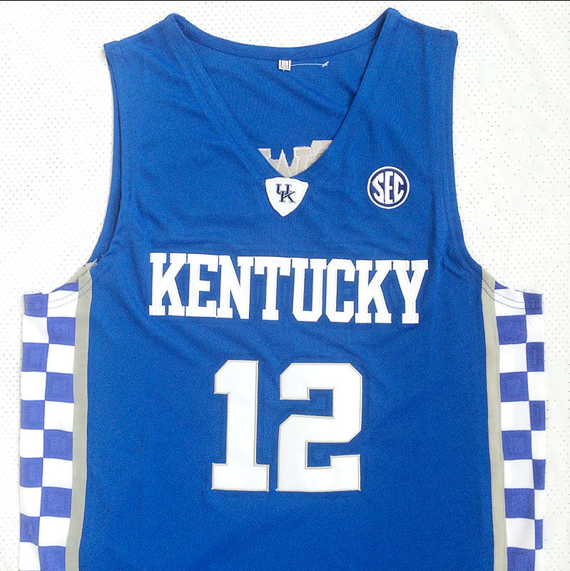 NCAA Kentucky No. 12 Towns blue jersey