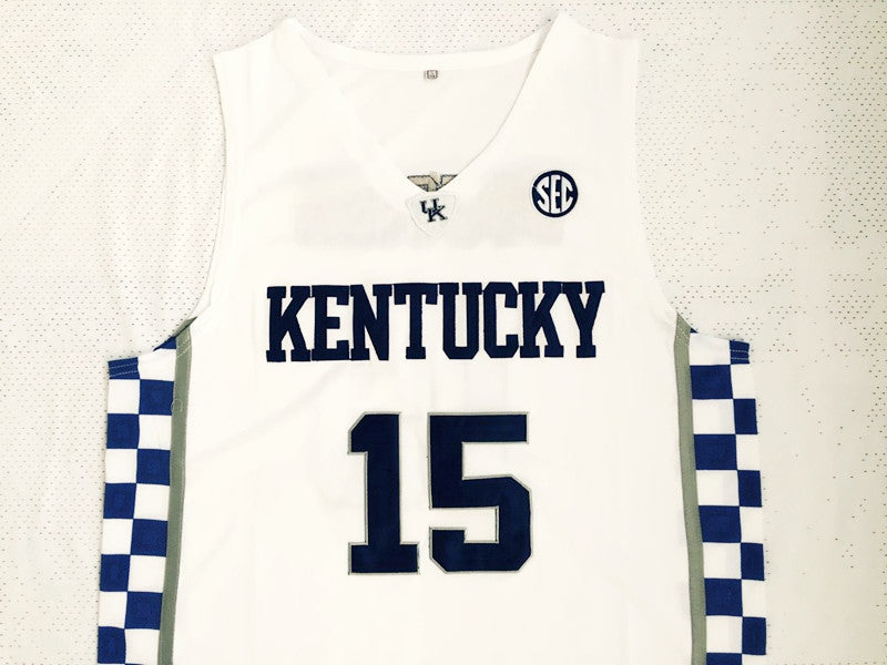 NCAA University of Kentucky No. 15 Cousins white jersey