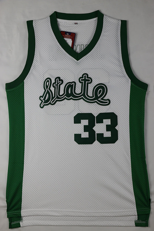 Michigan Spartans Magic Johnson 33# Premium Mesh White