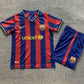 2009/2010 Retro Kids Size Barcelona Home Football Shirt 1:1 Thai Quality