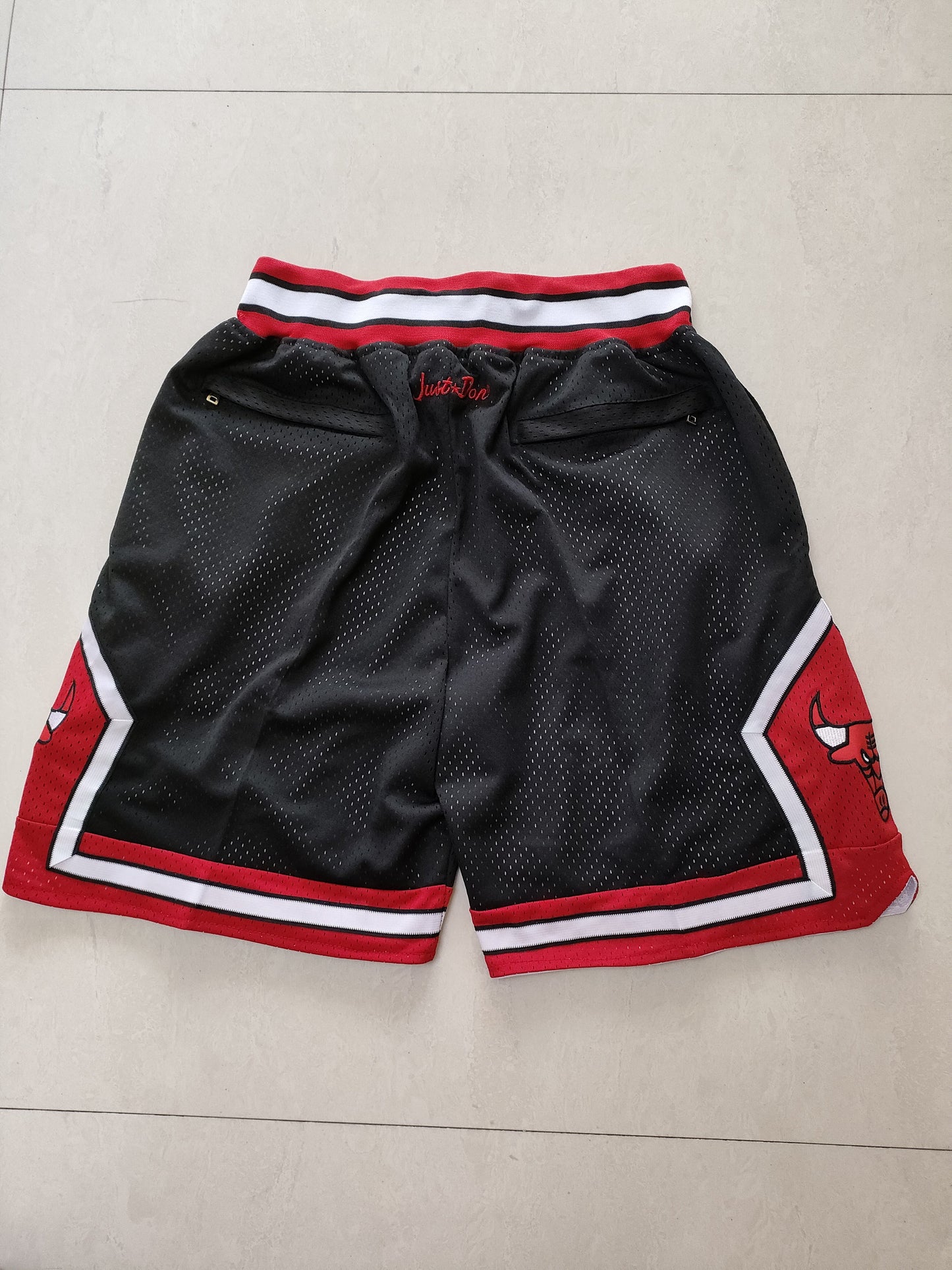 Chicago Bulls black one-piece pocket pants