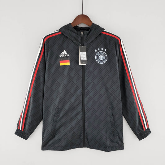 2022 Germany Windbreaker Black Red And White Edge