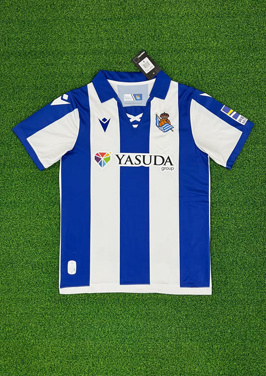 24-25 Real Sociedad Home Fan Edition Embroidered Jersey