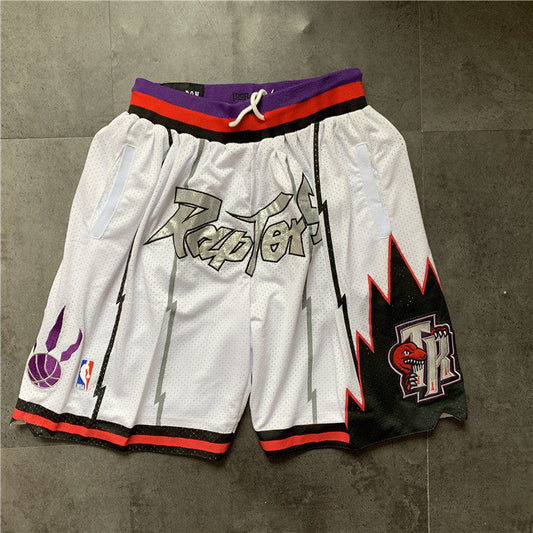 Toronto Raptors JUST DON retro shorts white