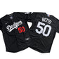 Los Angeles Dodgers 50# Mookie Betts  Royal Black Jersey