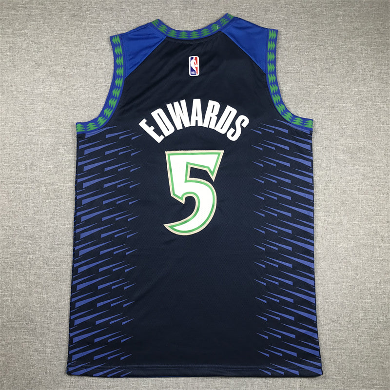 Timberwolves #5 Blue City Edition Jersey