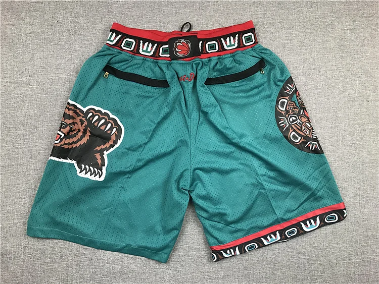 Men's Memphis Grizzlies 1995-96 Green Hardwood Classics Basketball Shorts