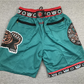 Men's Memphis Grizzlies 1995-96 Green Hardwood Classics Basketball Shorts