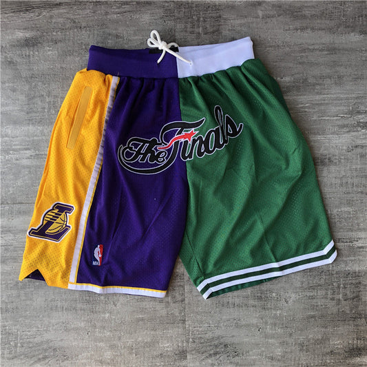 Los Angeles Lakers Celtics JUST DON Yin-Yang Shorts