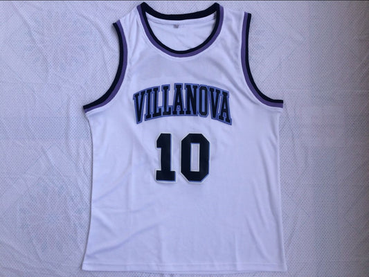 NCAA Villanova University No. 10 Donte DiVincenzo White Jersey