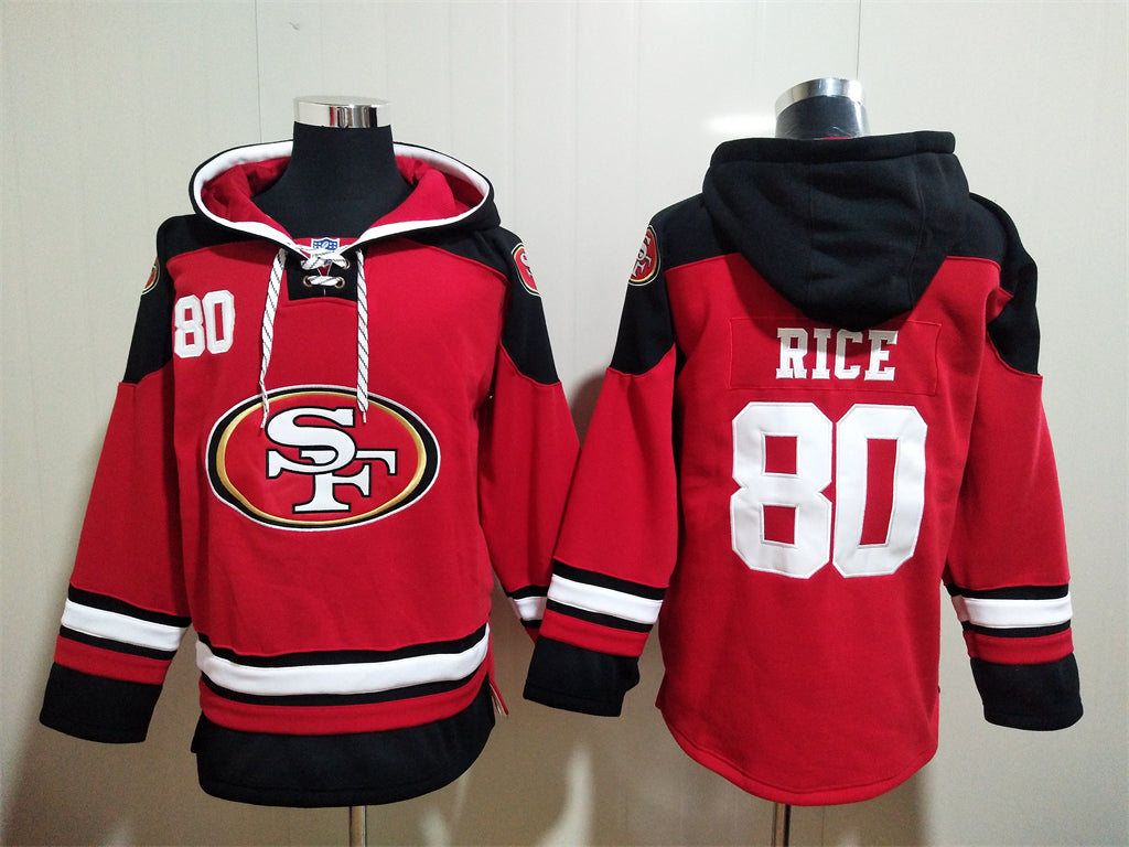 San Francisco 49ers Hoodie #80 RICE