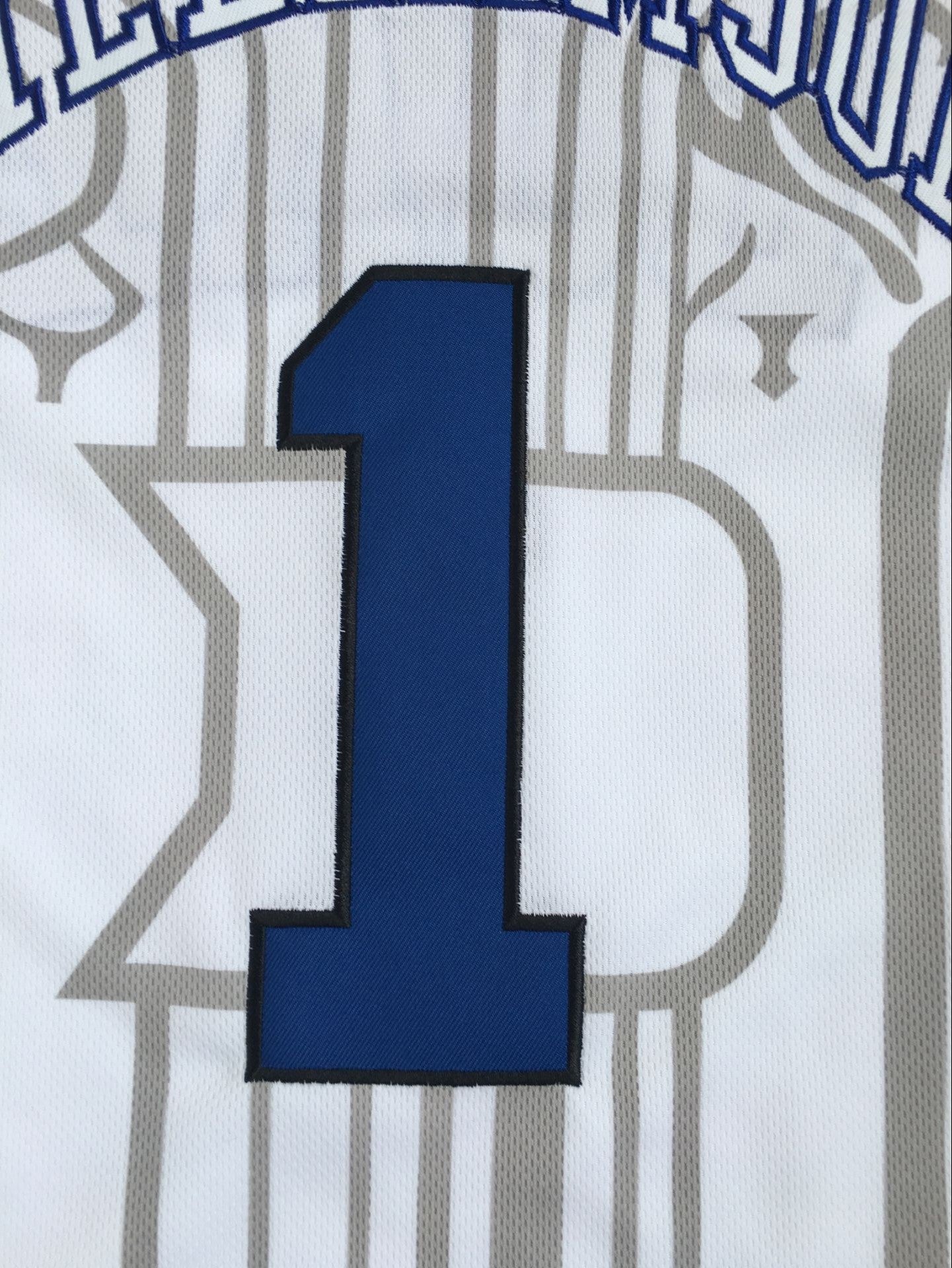 NCAA Duke University No. 1 Zion Williamson White Embroidered Jersey