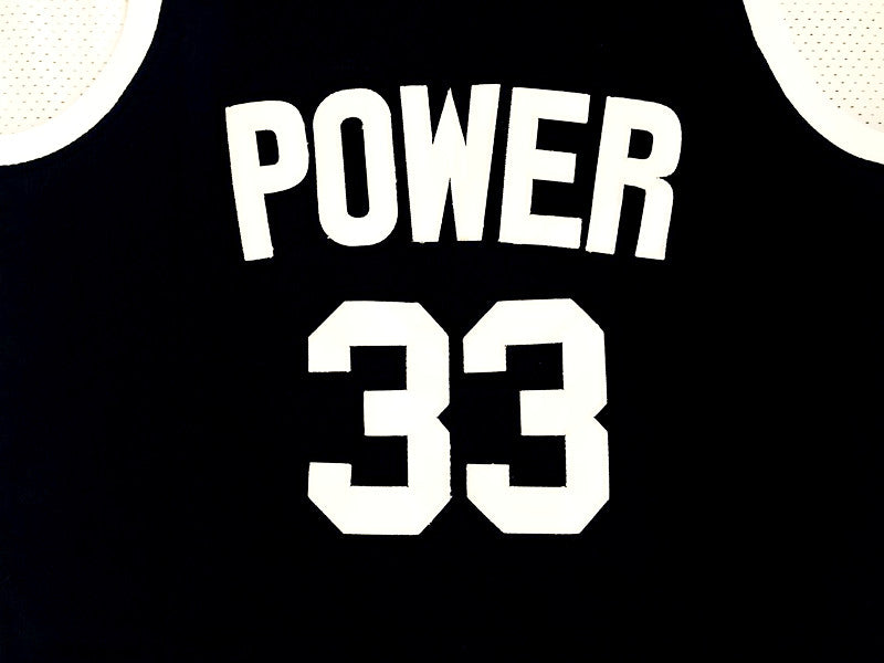 Kareem Abdul-Jabbar No. 33 High School Black Embroidered Jersey