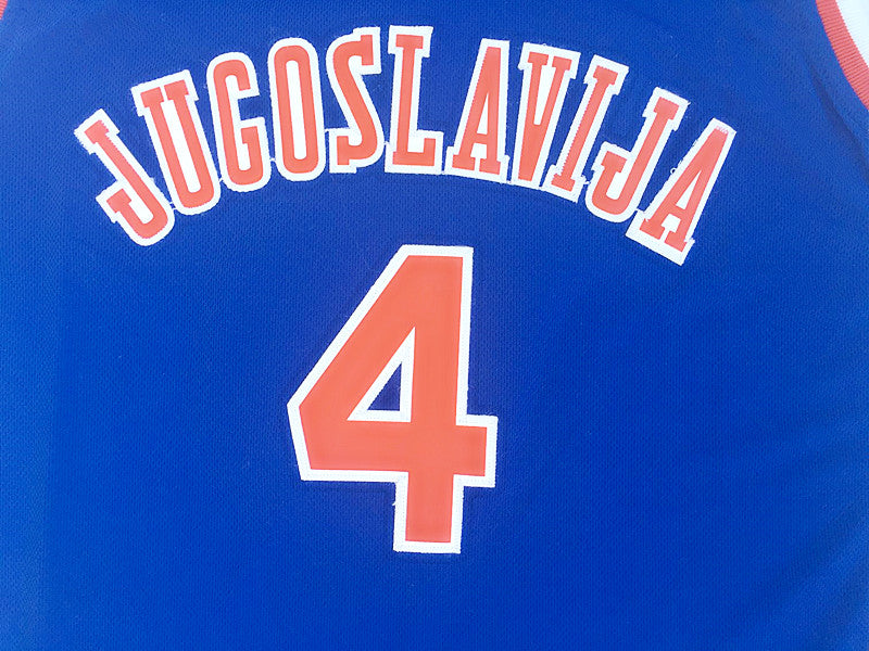 Croatian league number 4 Piedrovic blue jersey