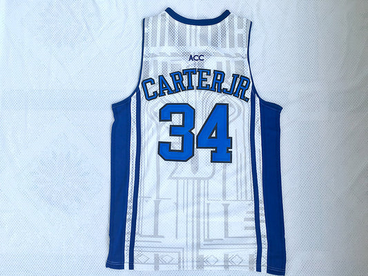 NCAA Duke University No. 34 Wendell Carter white embroidered jersey