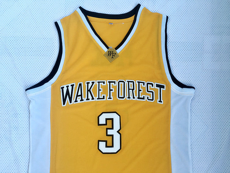 NCAA Wake Forest Chris Paul No. 3 Yellow Jersey