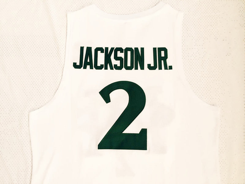 NCAA University of Michigan No. 2  Jaren Jackson white embroidered jersey