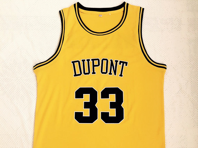 Williams high school No. 33 yellow embroidered jersey