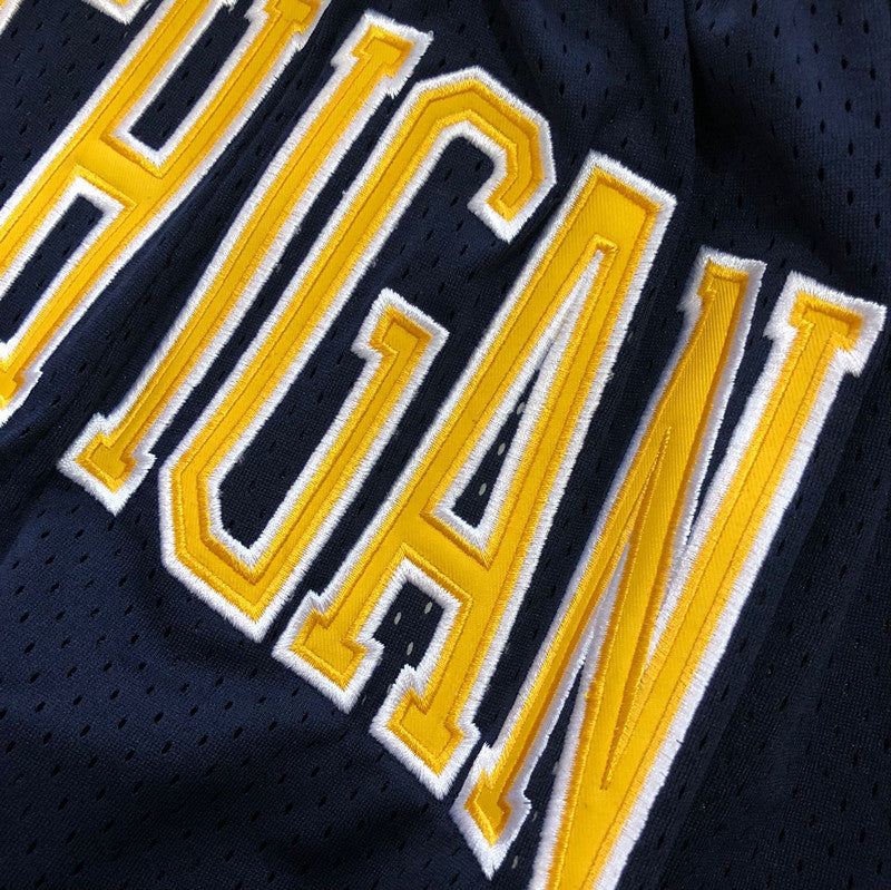 University of Michigan JUST DON dark blue dense embroidery pocket pants