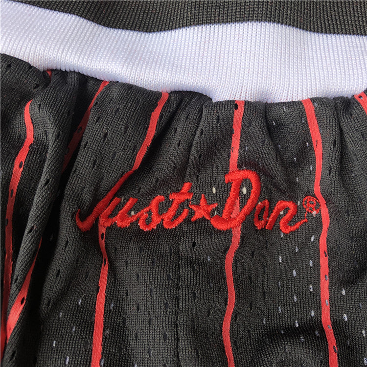 Chicago Bulls JUST DON co-branded shorts-vertical stripes