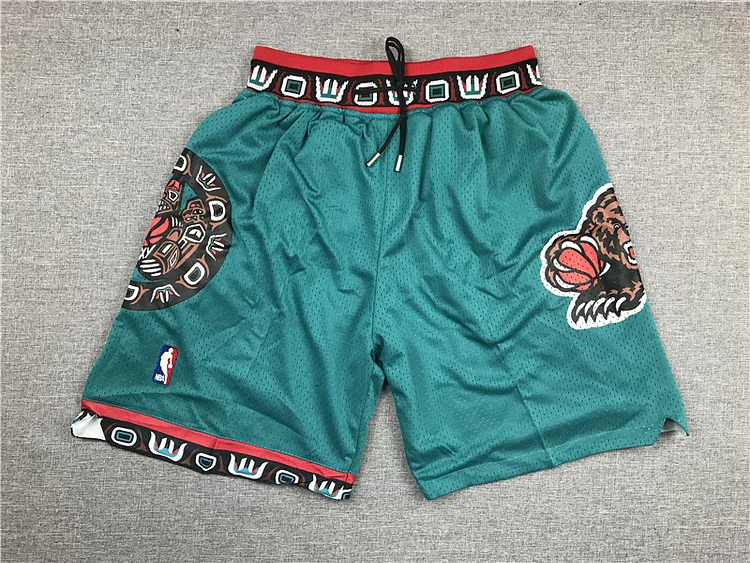 Men's Memphis Grizzlies 1995-96 Green Hardwood Classics Basketball Shorts