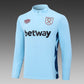 2023/2024 West Ham United Half-Pull Training Suit light blue Football Shirt 1:1 Thai Quality