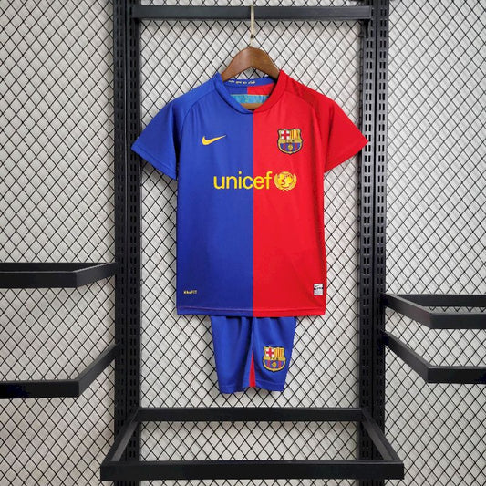 2008/2009 Retro Kids Size Barcelona Home Football Shirt 1:1 Thai Quality