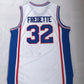 Shanghai team No. 32 Fredette white embroidered jersey