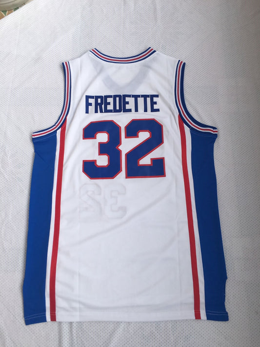 Shanghai team No. 32 Fredette white embroidered jersey