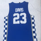 NCAA University of Kentucky No. 23 Davis Blue University Embroidered Jersey