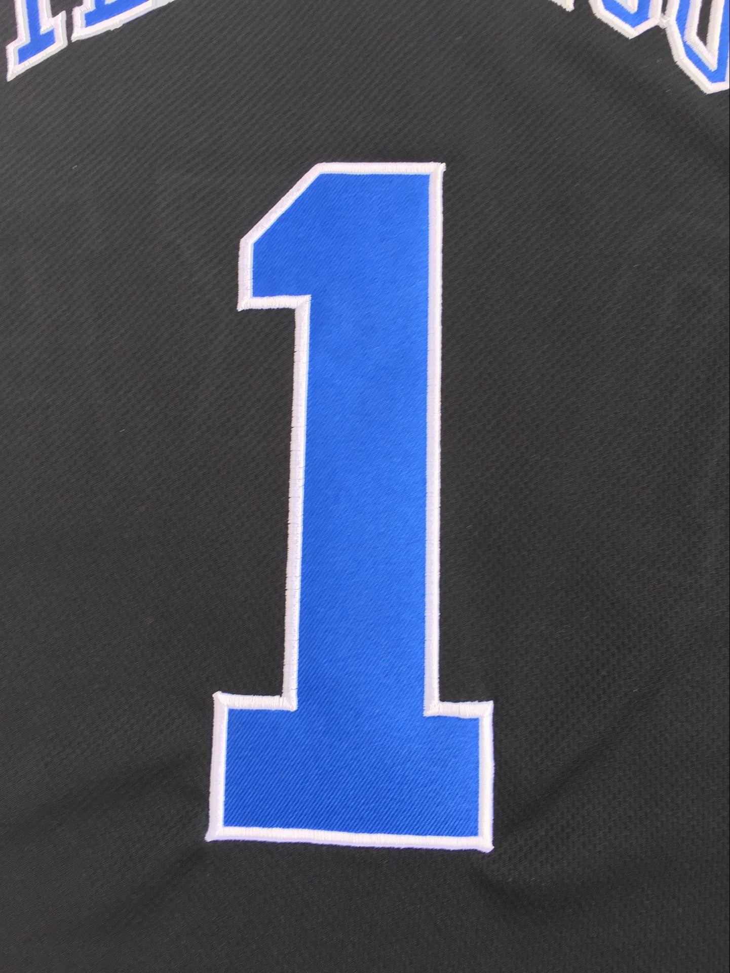 NCAA Duke University No. 1 Zion Williamson Black Embroidered Jersey