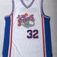 Shanghai team No. 32 Fredette white embroidered jersey