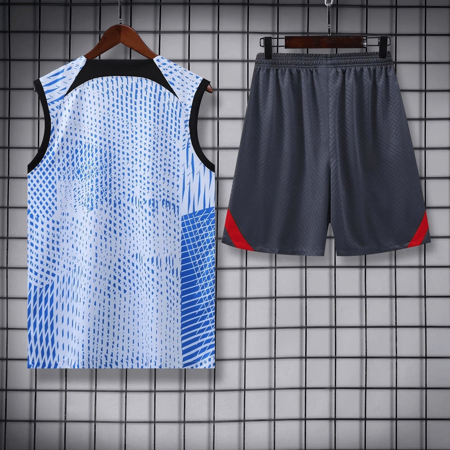 2023/2024 Liverpool pre-match training Blue Jersey+Shorts  1:1 Thai Quality