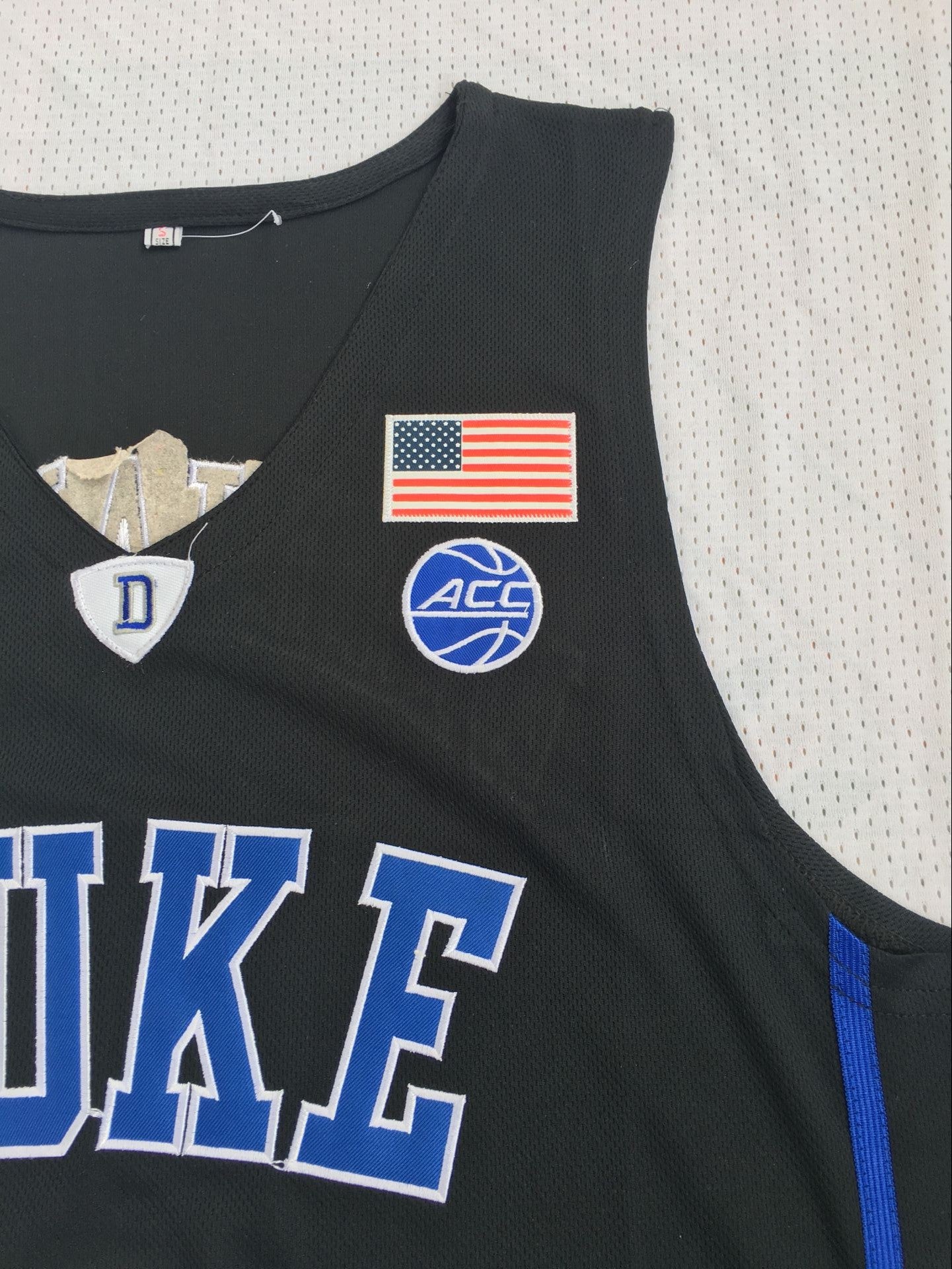 NCAA Duke University No. 1 Zion Williamson Black Embroidered Jersey