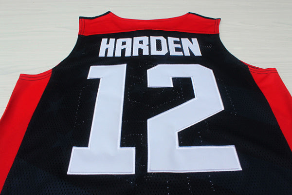 2012 American Dream Team No. 12 Harden Blue Embroidered Jersey