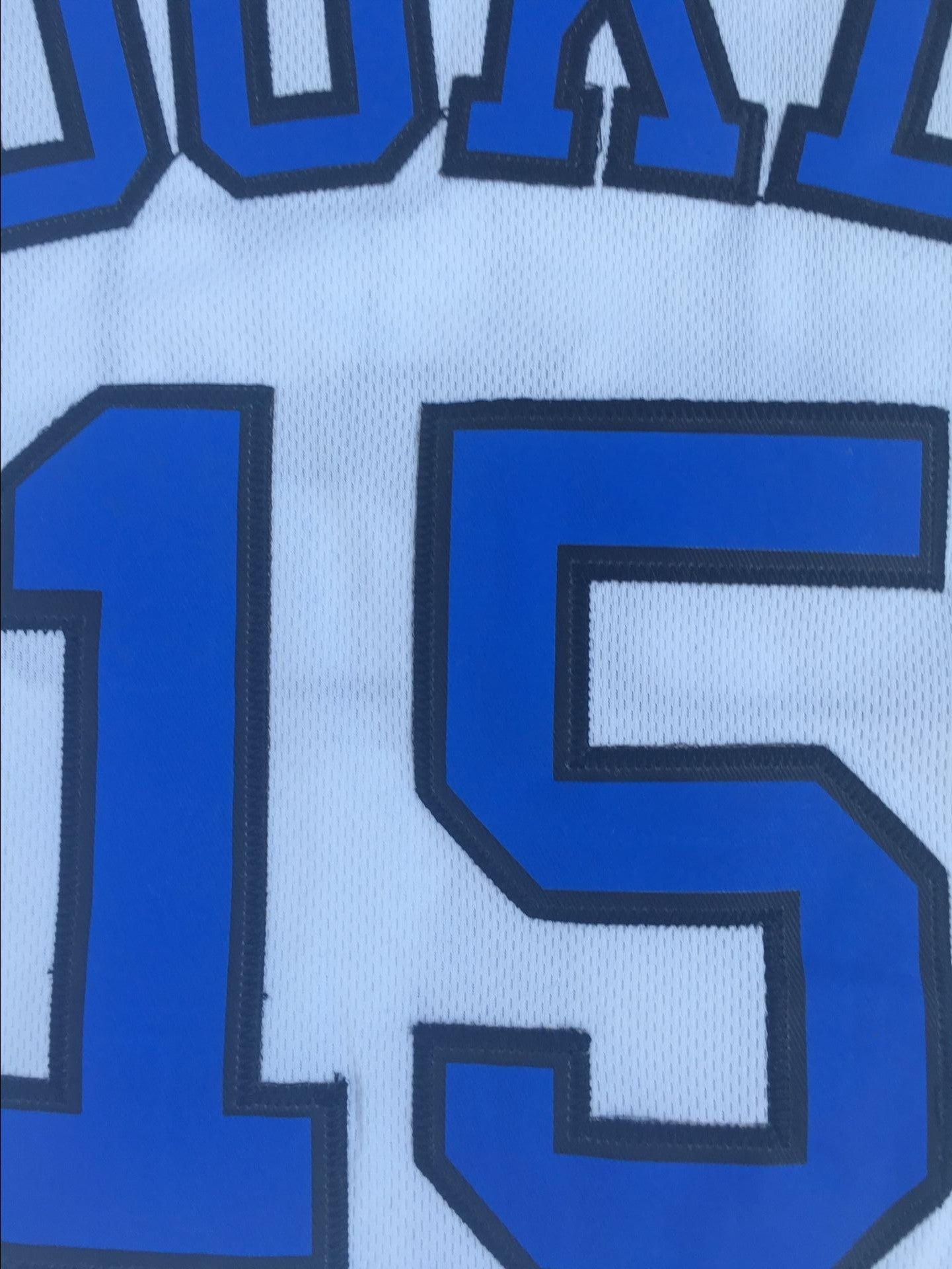 NCAA Duke University No. 15 Jahlil Okafor white embroidered jersey