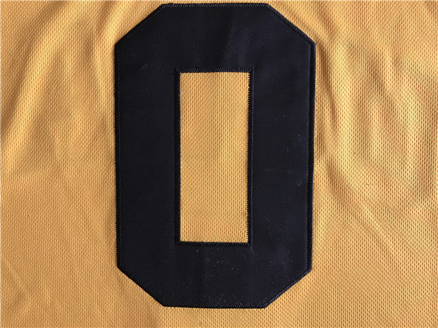 NCAA UCLA No. 0 Westbrook Yellow Jersey