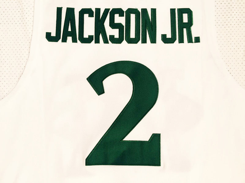 NCAA University of Michigan No. 2  Jaren Jackson white embroidered jersey