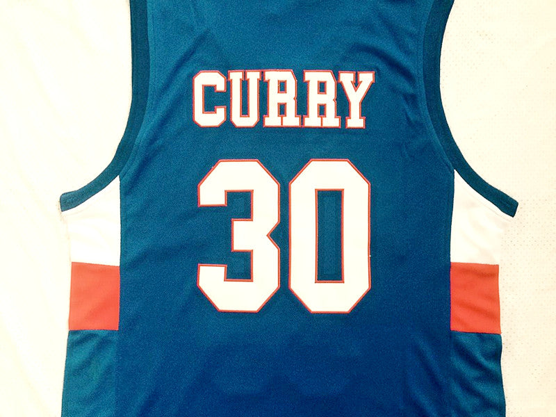 Curry No. 30 High School Blue Jersey