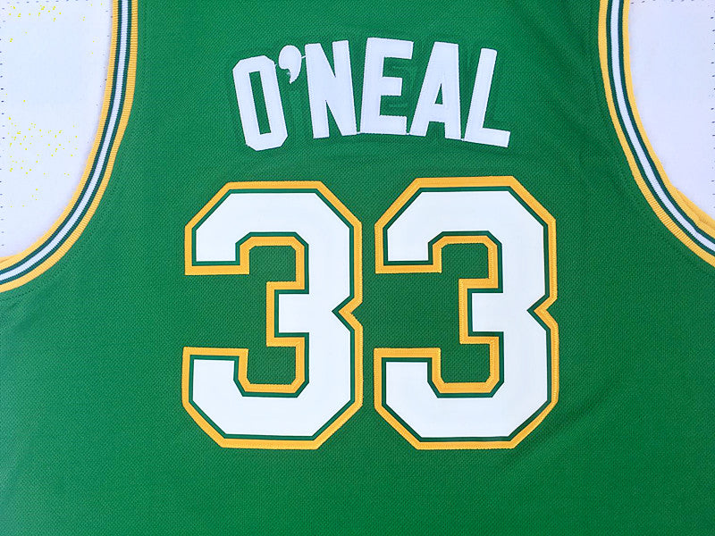 Cole High School Shaquille O'Neal No. 33 Green Jersey