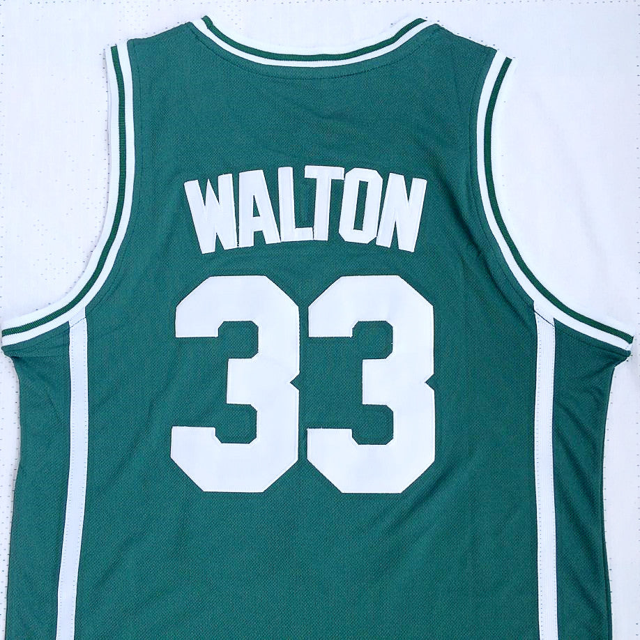 Bill Walton No. 33 Helix High School green embroidered jersey