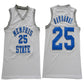 NCAA Memphis State University No. 25 Hardaway White Jersey