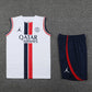 2023/2024 Psg Paris Saint-Germain pre-match training White Jersey+Shorts 1:1 Thai Quality