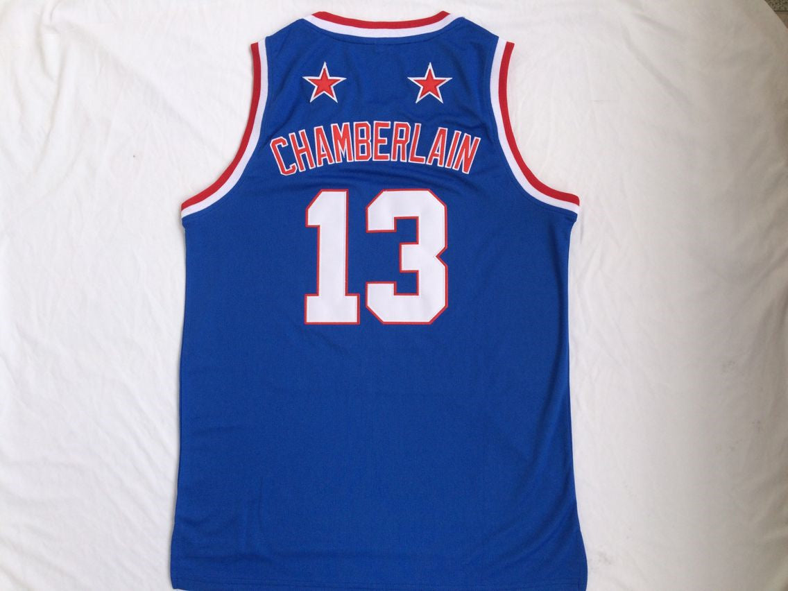 Harlem Basketball Team Wilt Chamberlain No. 13 Blue Jersey