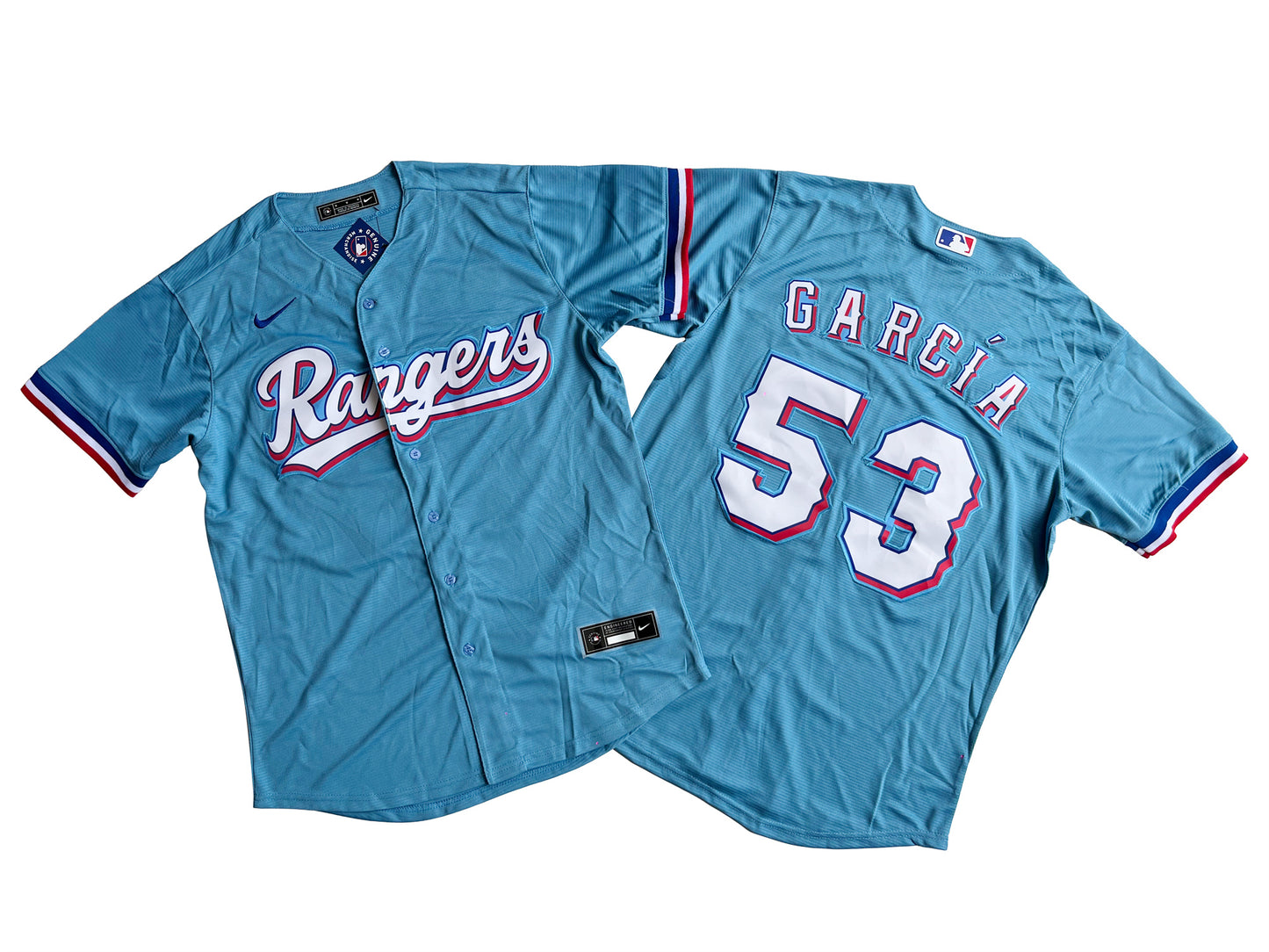 Men's Texas Rangers 53# Adolis Garcia Player Jersey