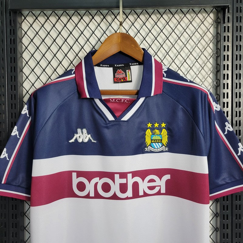 1997/1998 Retro Manchester City Away Football Shirt  1:1 Thai Quality