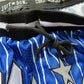 Orlando Magic JUST DON shorts vertical stripes blue