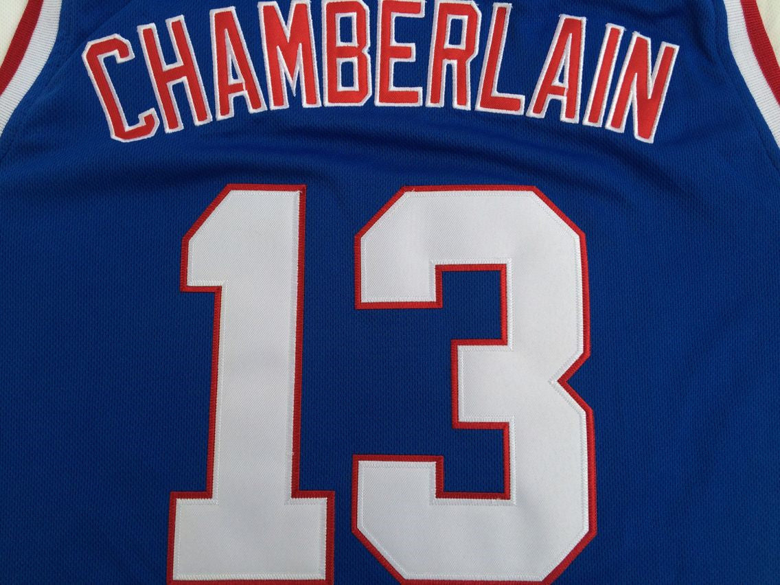 Harlem Basketball Team Wilt Chamberlain No. 13 Blue Jersey