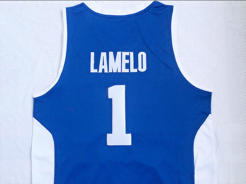 Lithuania League No. 1 LaMelo Ball blue jersey