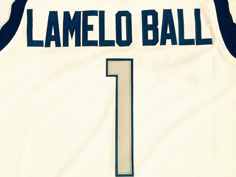 Ball’s third brother LaMelo Ball LaMelo Ball No. 1 High School White Jersey